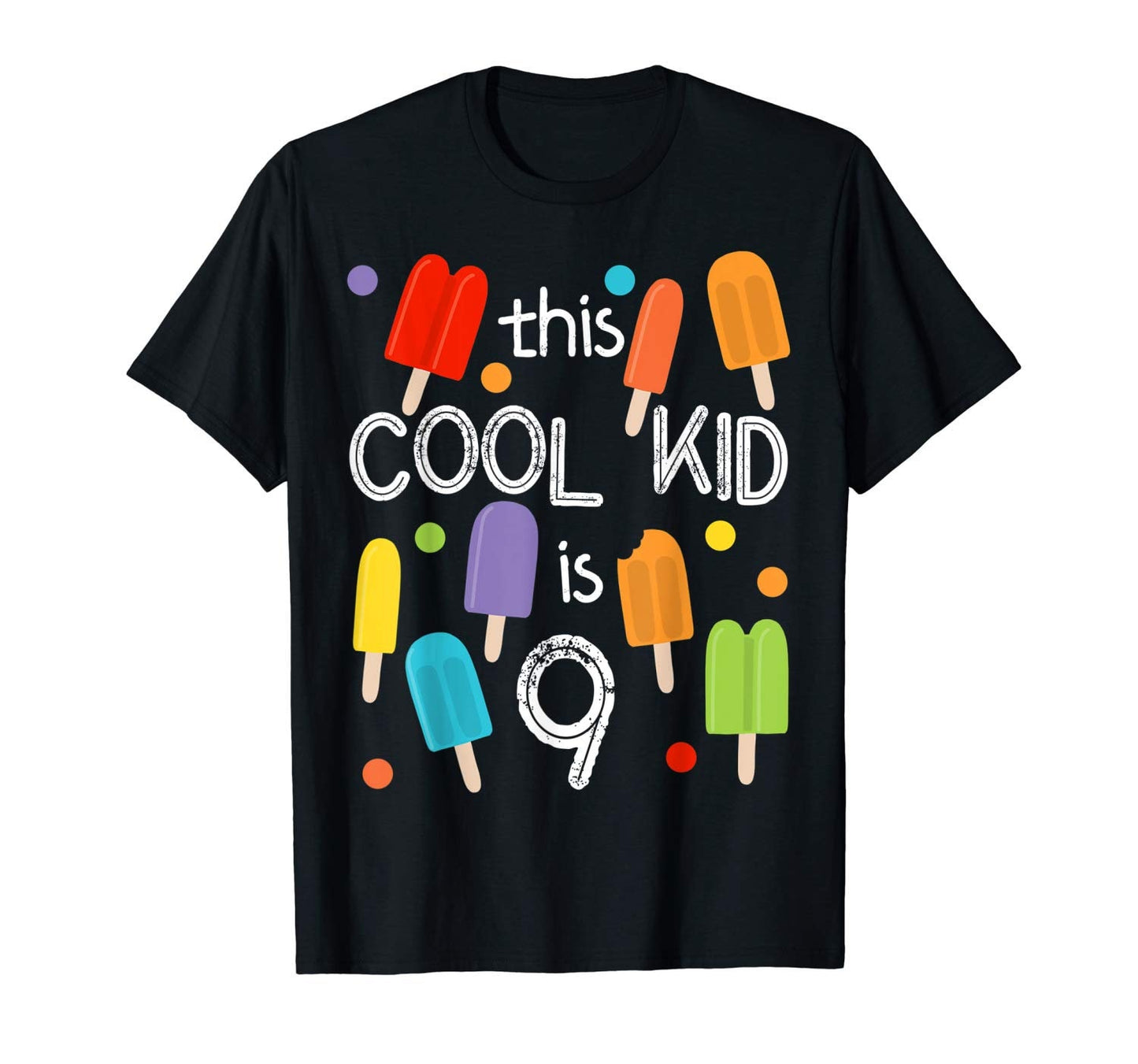 Cool Kid Ice Pop Popsicles Birthday Shirt, Ice Cream Theme Party, Custom Birthday Outfit, Personalized with Any Age, Summer Pool Beach Party