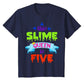 Kids  Slime Queen Birthday Party Shirt Gift for Girls All Ages 1 2 3 4 5 6 7 8 9 10 11 12 Years Old