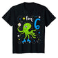 Kids  Birthday Shirt Ice Cream Cone Eating Roller Skating Octopus All Ages 1 2 3 4 5 6 7 8 9 10 11 12 Years Old