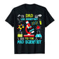 Dad Lab Assistant Mad Scientist Party T-Shirt Birthday Gift