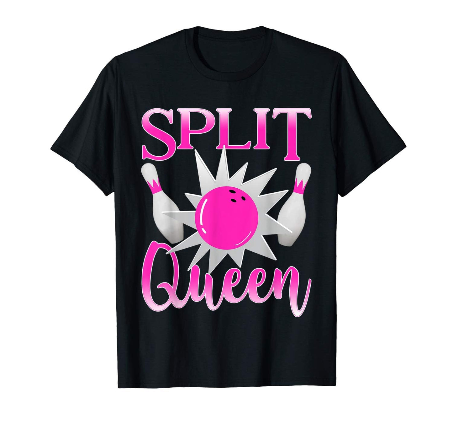 Split Queen Shirt, Bowling Shirt, Split Happens Shirt, Dolls with Balls, Bowling Print, Bowling Ball, Bowling Pins, Bowling League Shirt