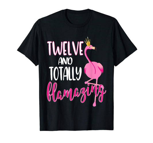 Totally Flamazing Pink Flamingo Birthday Party Gift T-Shirt for ANY Age, Flamingo Shirt, Tropical Flamingo, 4th Birthday, Custom Birthday