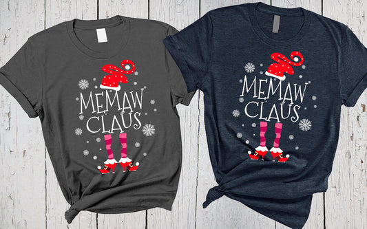 Memaw Claus Shirt, Memaw Shirts, Santa Claus Suit, Christmas Shirt, Memaw Gifts, Memaw Shirt, Personalized Shirt, Funny Christmas Shirt