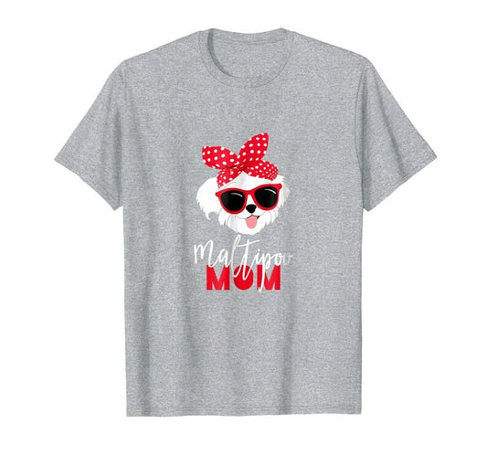 Dog Lovers T Shirt Maltipoo Mom Fur Mama Shirt