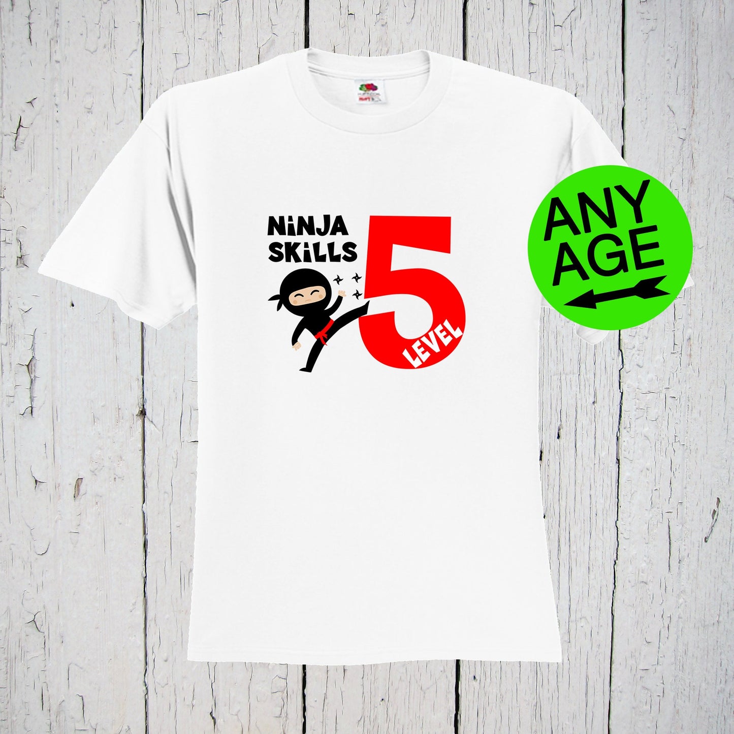 Ninja Birthday Shirt, 5th Birthday Party, Ninja Warrior, Ninja Party, Karate Shirt, Ninja Warrior Party, Martial Arts, 6th Birthday Shirt