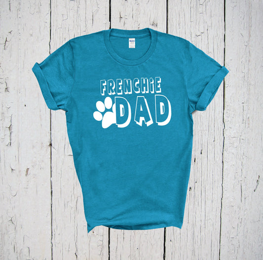 Frenchie Dad Shirt, Frenchie Dog, French Bulldog Print, Frenchie Clothes, Dog Dad Shirt, French Bulldog Gifts, Blue French Bulldog, Best Dad