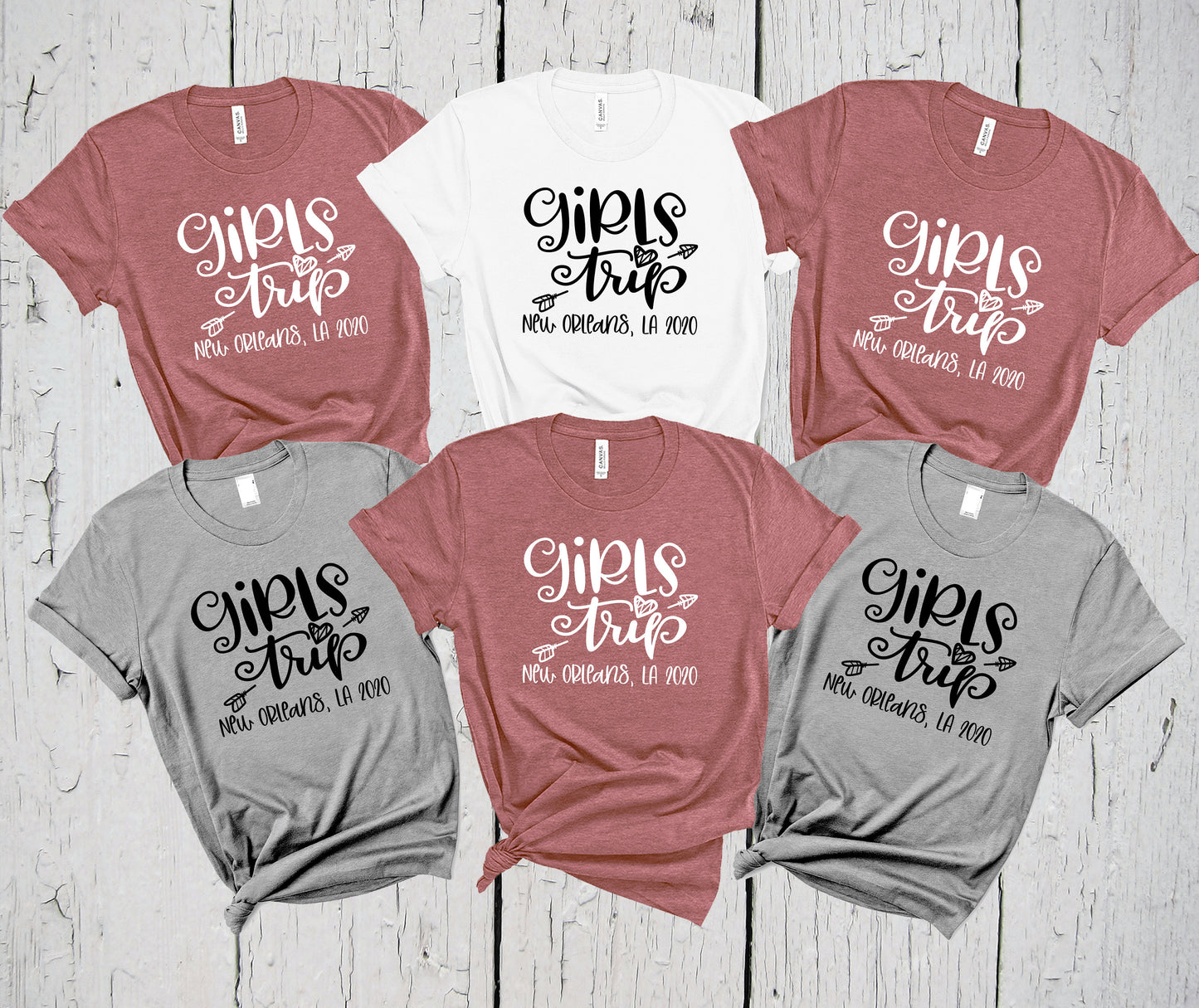 Girl's Trip Shirts, Bachelorette Party Tee, Travel Shirts, Wine Tasting Shirts, Group Shirts, Custom Destination City State, Vacation Shirts