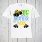 Monster Truck Shirt, Big Brother of Twins Shirt, Big Brother Gift, Big Brother Tshirt, Pregnancy Reveal, Baby Announcement, Twins Birthday