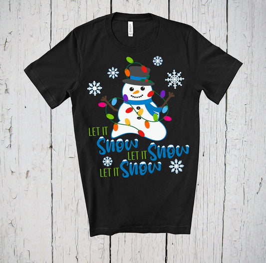 Let It Snow, Cute Christmas Shirt, Snowman Shirt, Holiday Shirt, Christmas Shirt, Teacher Shirt, Let It Snow Shirt, Christmas Family Shirts