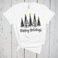 Happy Holidays, Cute Christmas Pine Trees Shirt, Autumn Fall Winter Holiday Season Tee, Men Women & Kids Matching Family Tshirt Xmas Tops