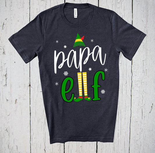 Papa Elf, Elf Shirts, Gift for Dad, Christmas Elf, Holiday Shirt, Christmas Shirt, Shirt for Dad, Elf Family Shirts, Elf Shirts Shirt