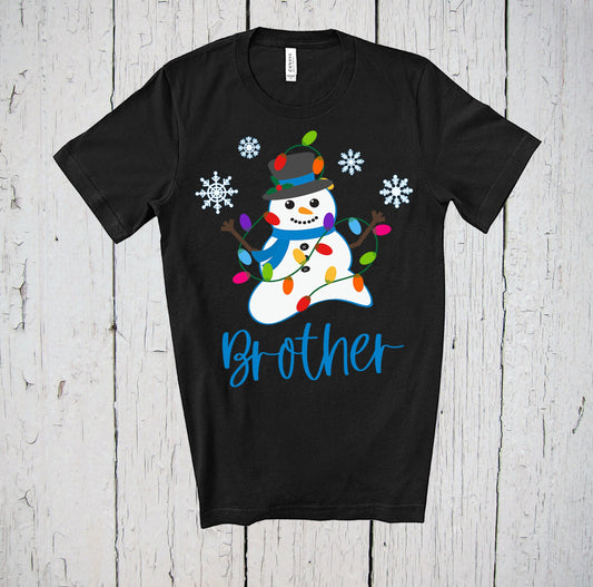 Brother Snowman, Cute Christmas Shirt, Snowman Tee, Personalized Shirt, Holiday Shirt, Snowman Shirt, Brother Shirt, Christmas Shirt