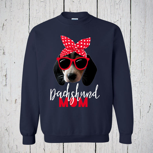 Piebald Dachshund Mom, Doxie Mom Sweatshirt, Dachshund Mama, Dachshund Clothes, Dachshund Gifts, Weiner Dog, Sausage Dog, Piebald Doxie