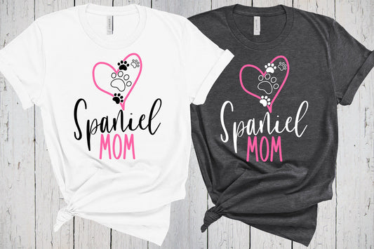 Spaniel Mom Shirt, Fur Mama, Cocker Spaniel, Cavi Mom, Springer Spaniel, Charles Spaniel, Field Spaniel, American Spaniel, Cavalier Spaniel