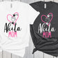 Akita Mom Shirt, Heart Paw Prints, Mother's Day, Fur Mama Shirt, Girls T Shirt, Akita Inu Tee, Akita Dog Gift, Hearts Gift for Akita Dog Mom