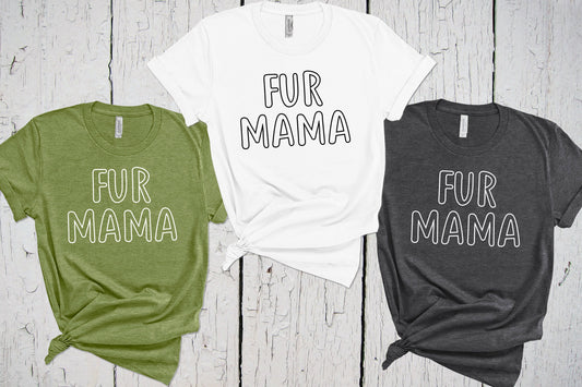 Fur Mama Tshirt, Dog Mama Shirt, Dog Mama T-shirt, GSP Mama, Dog Owner Shirts, Shirt for Dog Lover, Dog Lover Shirt, Dog Shirts for Women