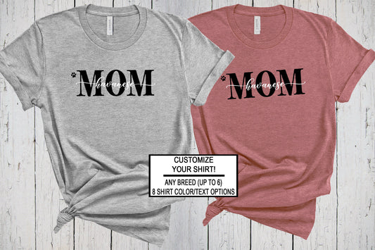 Havanese Mom Shirt, Havanese Gift, Havi Mama, Fur Mama Shirt, Havanese Dog Shirt, Havanese T-Shirt, Havanese Mama Tee, Custom Havanese Shirt