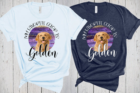 Golden Retriever Shirt, Golden Is My Favorite Color, Fur Mama Shirt, Golden Doodle, Golden Retriever Gifts, Doodle Mama, Golden Mom, Fur Dad