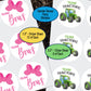 Gender Reveal, Team Bows, Team Tractors, Sticker Sheet, Party Favor Decals, Team Boy, Team Girl, Gift Bag Stickers, Baby Shower Stickers