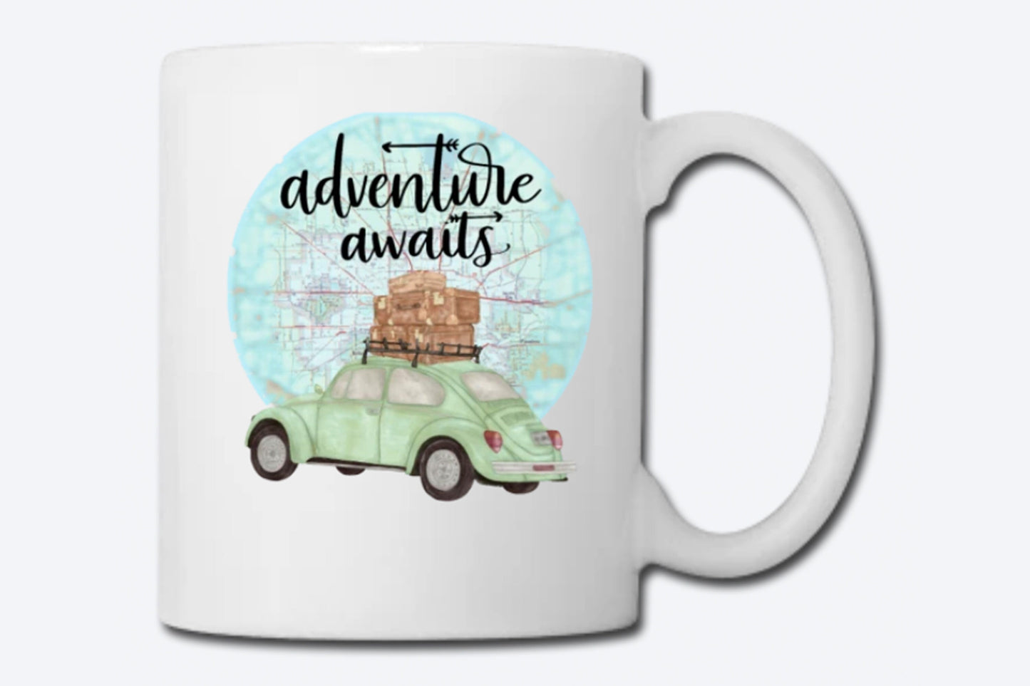 Adventure Awaits, Coffee Mug, Campfire Mugs, Camper Mug, Adventure Wedding, Camp Life Mug, Adventure Mug, Retro Mug, Gift for Camper