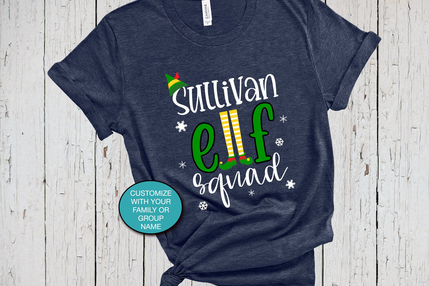 Elf Squad, Elf Family Christmas Shirts, Custom Shirt, Xmas Shirt, Personalized Shirt, Matching Family Tee, Mom Dad Shirt, Christmas Elf Tee