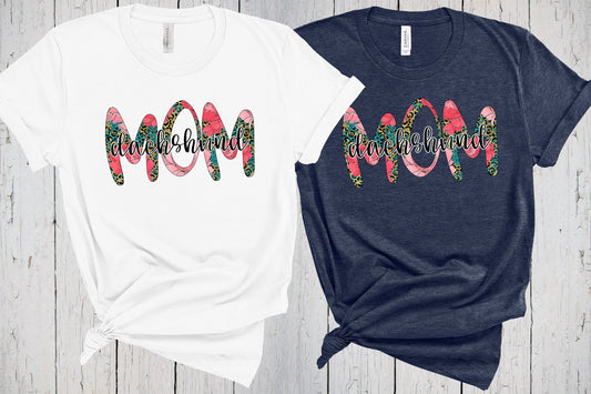 Dachshund Mom, Dog Mama Shirt, Dog Mom T Shirt, Western Floral, Peony Print, Leopard Print, Dog Lover Shirt, Dachshund Shirt, Dachshund Gift