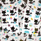 Sticker Sheets, Kitty Stickers, Cat Sticker, Black Cat Stickers, Cat Sticker Pack, Cute Cat Stickers, Butterfly Fish Bowl, Knitting Yarn