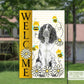 Springer Spaniel Gifts, House Flags, Welcome Sign, Garden Decorations, Dog Lovers, Outdoor Flag, New Home Gift, Pet Lover Gift, Mother's Day