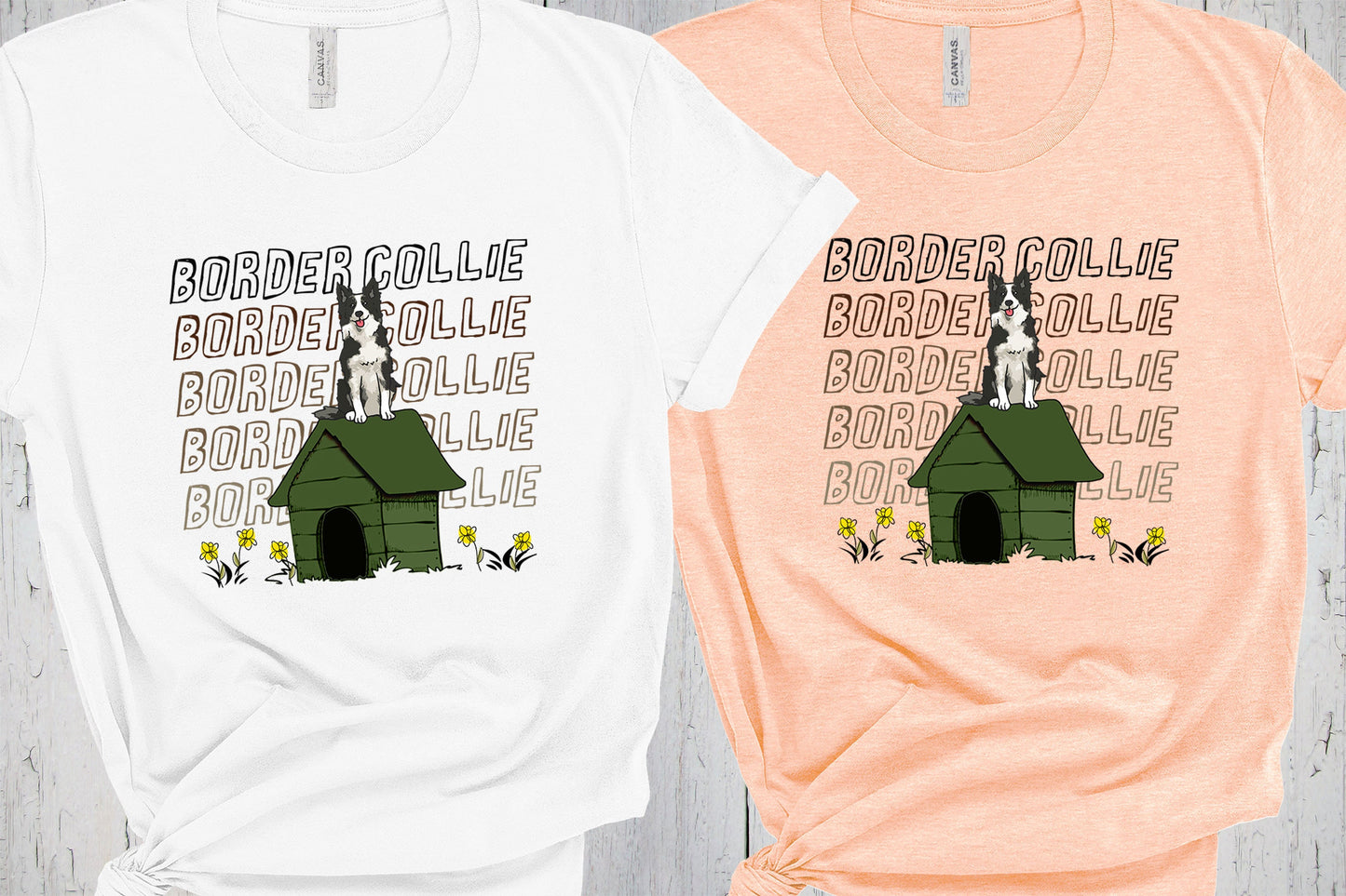 Border Collie Shirt, Dog House, Dog Mama Shirt, Collie Dog Lover T Shirt, Mothers Day Shirt, Border Collie Art, Dog Dad Shirt, Collie Mama