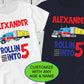 Semi Truck, Rollin Into, Birthday Shirt, Big Rig, Personalized Shirt, Tractor Trailer Trucker, Articulated Lorry, Trucking Rig, Truck Driver