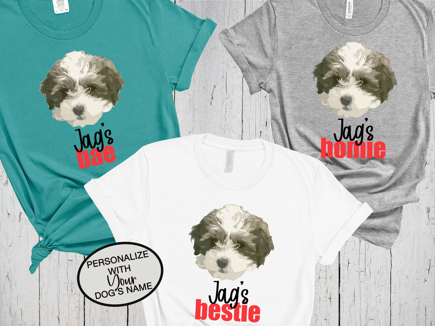 Shih Poo Bestie Shirt, Dog Mom Gift, Personalized Gifts, Custom Dog Shirt, Mom Shirt, Dog Dad Shirt, Boy Dog, Shih Tzu Poodle Mixed Breed