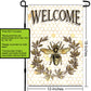 Bee Welcome, House Flag, Welcome Garden Flag, Porch Flags, Outdoor Flag, Bee Baby Shower, Camping Flag, Bee Garden Flag, Honey Bee Keeper