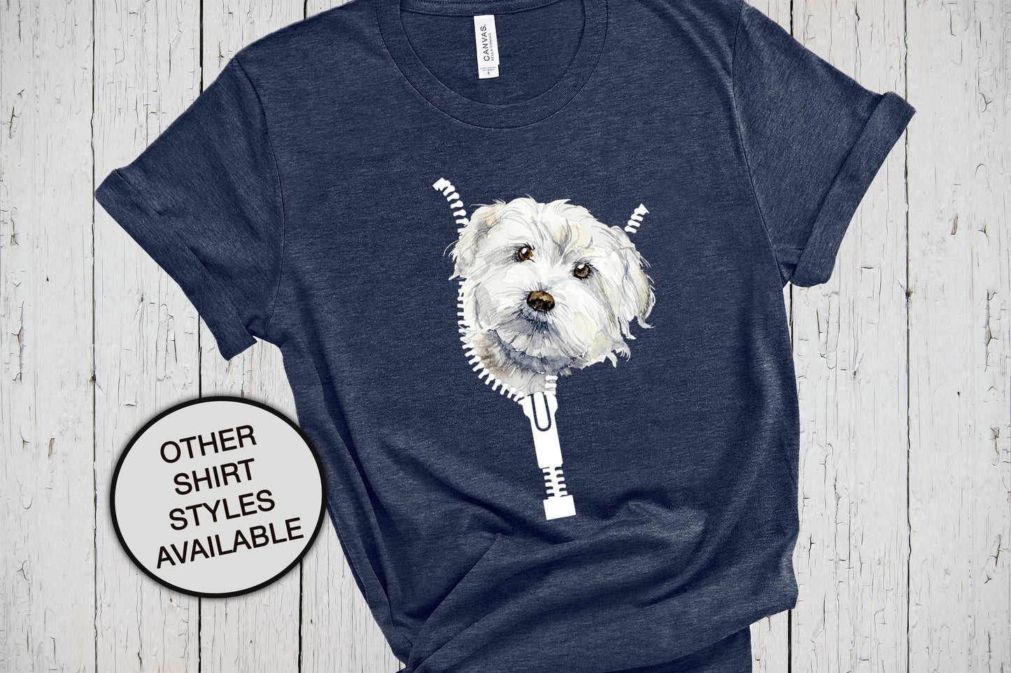 Peeking Dog, Zipper Shirt, Havanese Gifts, Maltese Dog, Maltipoo Gift, Peek A Boo Shirt, Dog Lover Sweatshirt, Funny T Shirt, Dog Dad Hoodie