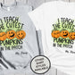 Teacher Shirt, I Teach The Cutest Pumpkins In The Patch, Custom School Shirt, Teach Shirt, Teacher Crewneck, Personalized Fall Pumpkin Shirt