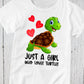 Just A Girl Who Loves Turtles Shirt, Turtle Gifts for Her, Turtle Lover Gift, Snapping Turtle Shirt, Funny Turtle Tee, Turtle Lovers Tshirt