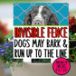 Springer Spaniel Invisible Fence Sign, Outdoor Sign Porch Sign, Metal Sign, Warning Sign, Dog Sign for Home, Small Yard Sign, Dog Fence Sign