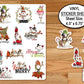 Christmas Gnomes Holiday Sticker Sheet, Merry Christmas Snowman Journal Stickers, Country Christmas Design Cardinal Art Water Bottle Sticker