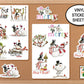 Snowman Family Holiday Stickers, Winter Stickers, Journal Stickers, Christmas Sticker Sheet, Merry & Bright, Planner Stickers, Snowman Decal