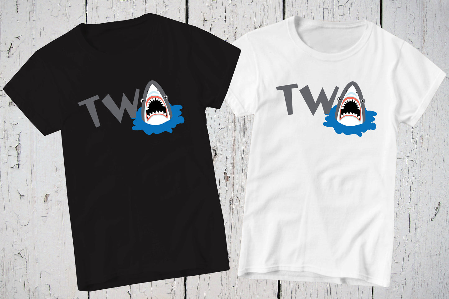 Shark Theme Birthday, 2nd Birthday Tshirt, Shark Tshirt, 2 Year Old Shirt, 2nd Birthday Boy Party Shirt, Kids Birthday Shirt, Two Birthday