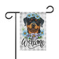 Rottweiler Welcome Garden Flag, Spring Garden Flag, Dog Lover Gift House Flags, Garden Flag, Outdoor Flag, Porch Welcome Sign, Rottie Mom