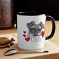 Schnauzer Kisses Dog Coffee Mug, Schnauzer Mom Mug Valentine Gift, Dog Lover Mug, Schnauzer Dog Dad Mug, Valentines Day Gift, Valentines Mug