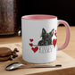 Scottish Terrier Kisses Dog Coffee Mug, Scottie Mom Mug Valentine Gift, Dog Lover Mug, Funny Dog Dad Mug Valentines Day Gift, Valentines Mug