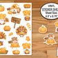 Thanksgiving Gnome Stickers, Planner Stickers, Fall Stickers, Autumn Water Bottle Sticker, Happy Thanksgiving Vinyl Sticker, Fall Gnomes