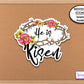 He Is Risen Easter Sticker, Faith Stickers, Crown of Thorns Journal Sticker, Phone Sticker, Planner Stickers, Bible Verse Sticker, Scripture