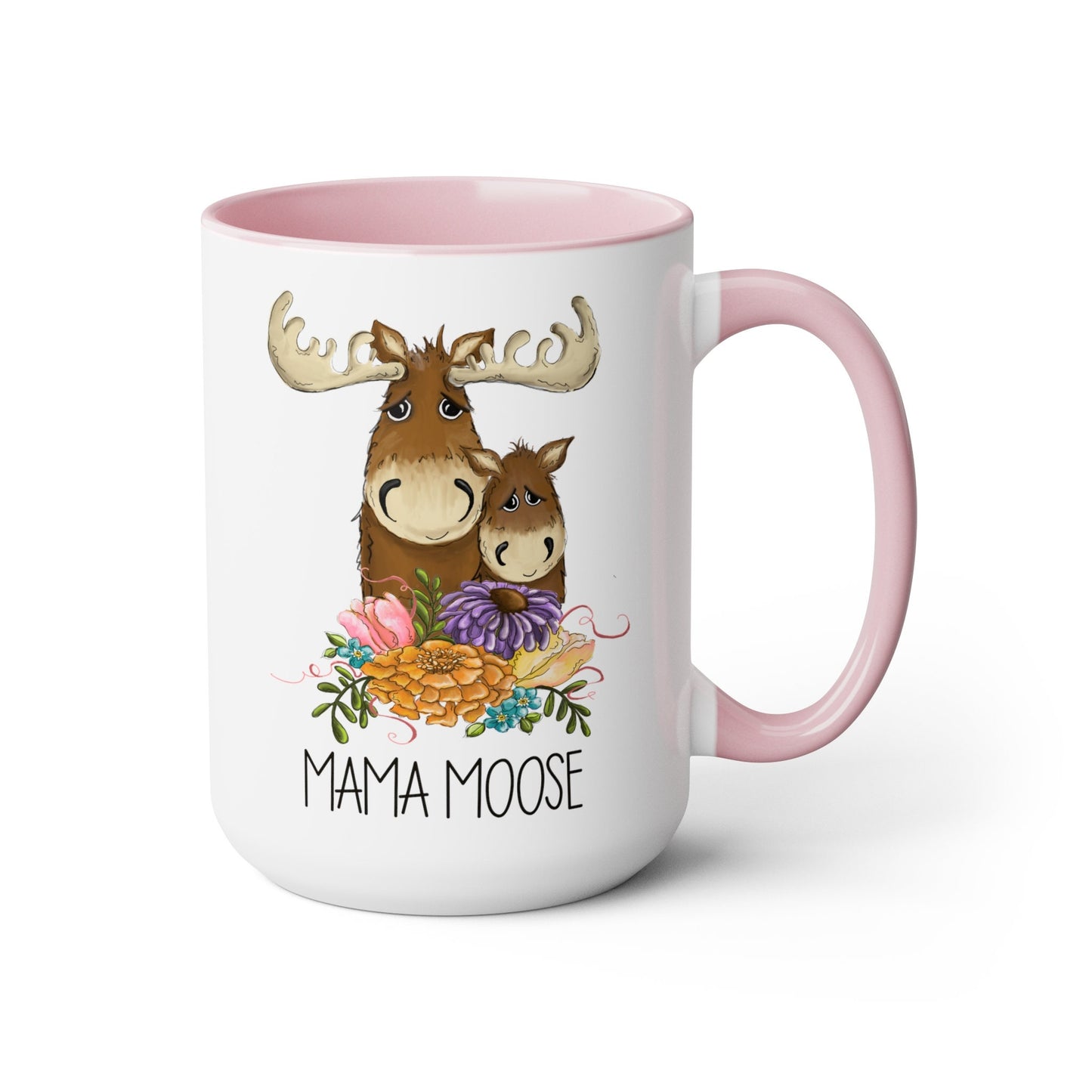 Mama Moose Mug, Mothers Day Mug, Autumn Mug, Tea Mug, Moose Gift, Cute Mom Mug, Camping Mug, Mama Coffee Mug for Mom, Mommy and Me, Mama Mug