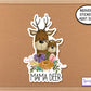 Mama Deer Camping Sticker Decal, Water Bottle Sticker, Planner Sticker, Nature Sticker, Mom Sticker, Woodland Animals Sticker, Mommy and Me