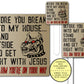 Before You Break Into My House Get Right With Jesus Sign, Funny Beware of Dog Metal Sign, No Trespassing Front Door Sign, Gift for Dog Lover