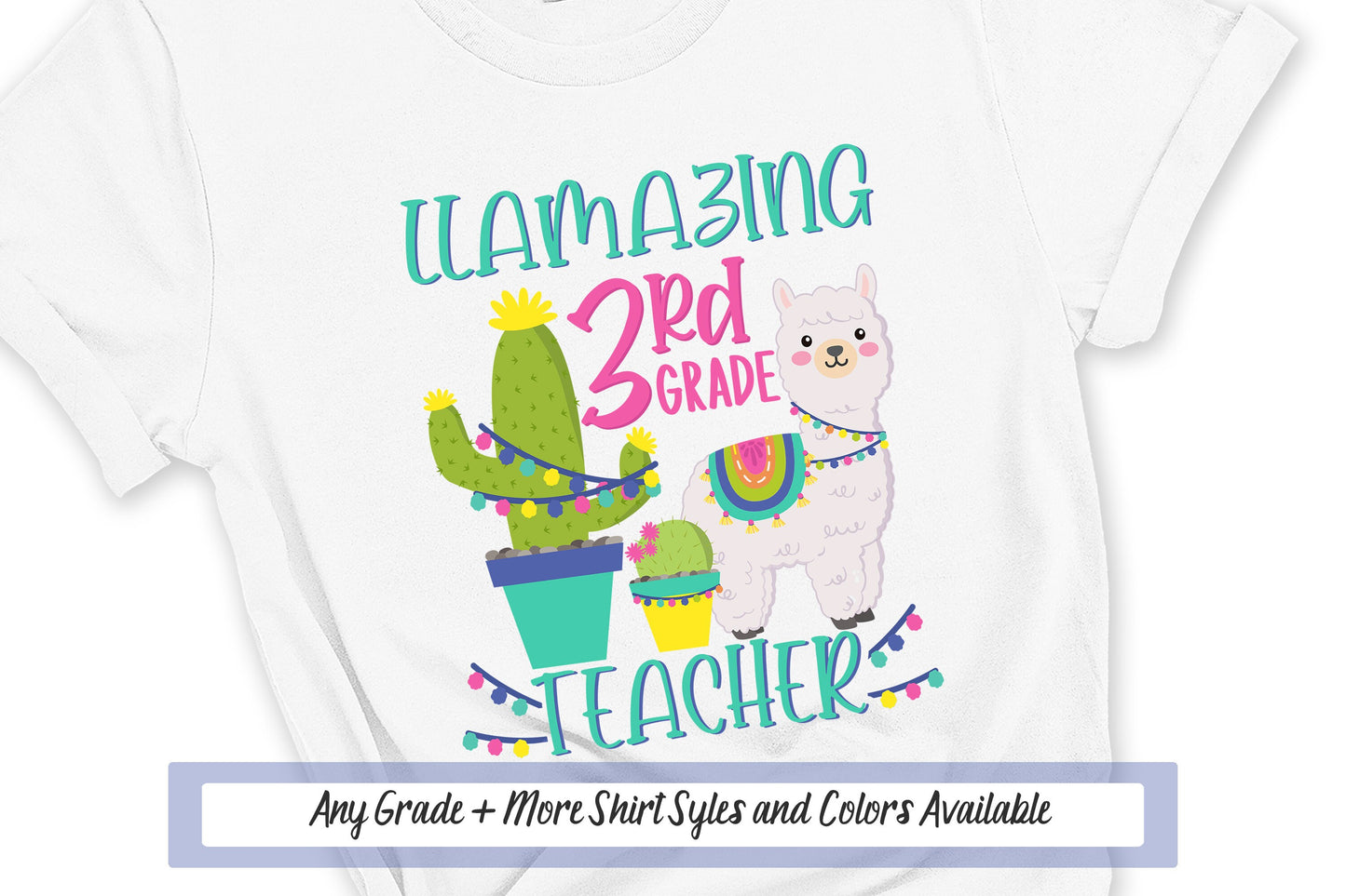 Llamazing Back To School Llama Shirt, Best Teacher Shirt School Tshirt, Teacher T Shirt, Kindergarten Shirts for Women, Teacher School Shirt